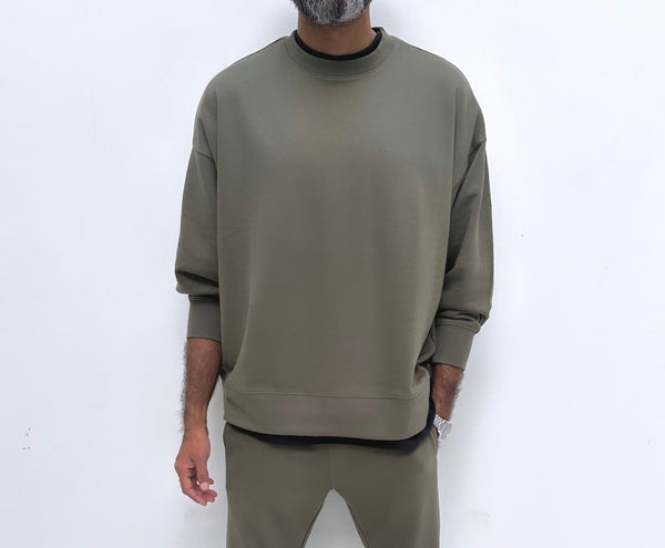 The Ultimate Crewneck In Olive (Unisex)