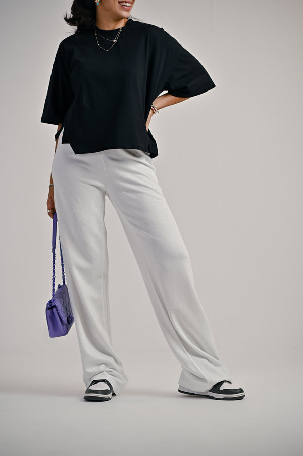 The Wide Leg Pant In Bone