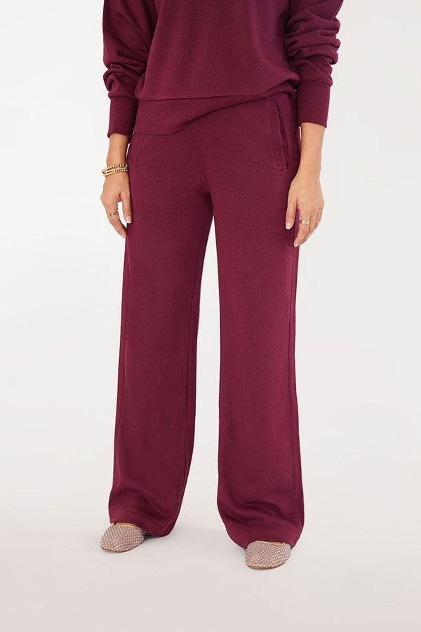 The Wide Leg Pant In Merlot