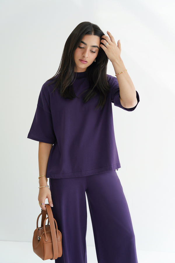 Summer Lounge Set in Aubergine