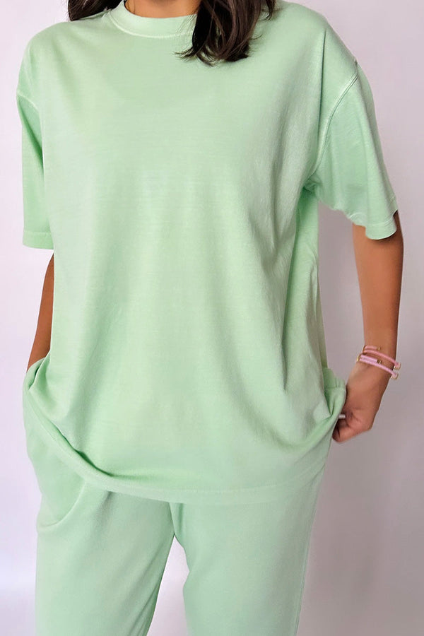 The Boyfriend Tee in Faded Jade