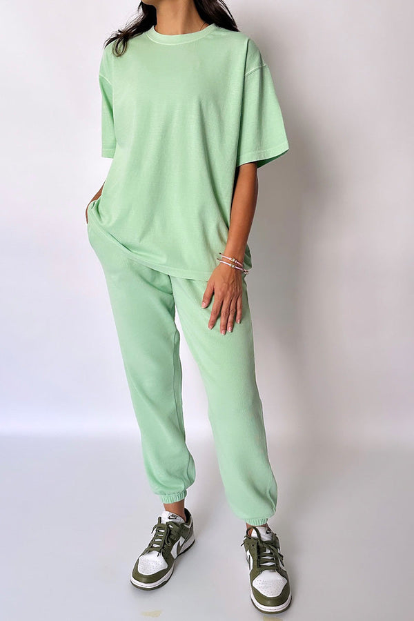 The Boyfriend Tee in Faded Jade