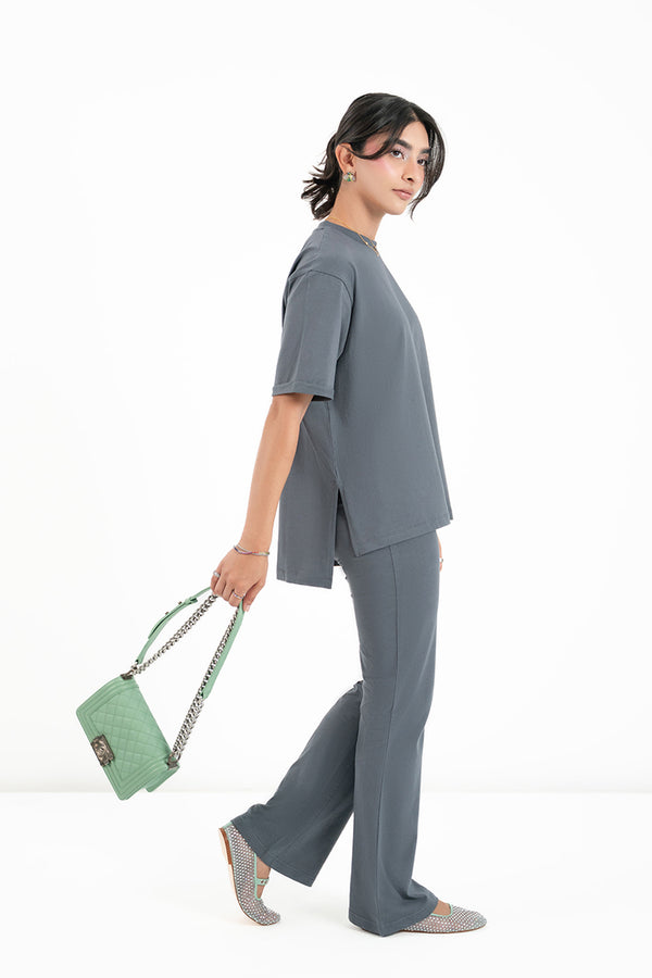 Summer Flare Lounge Set In Pebble