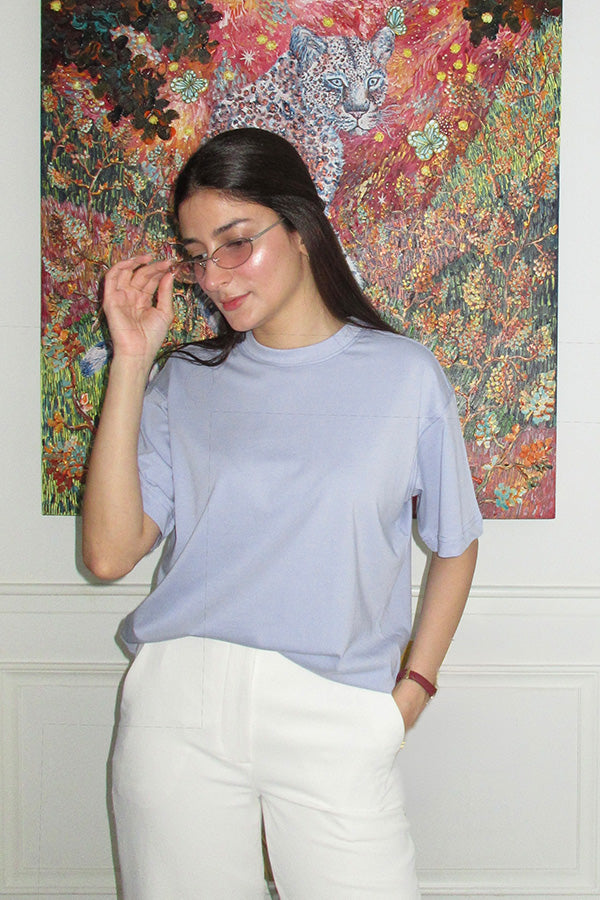 The Boyfriend Tee In Lilac Haze