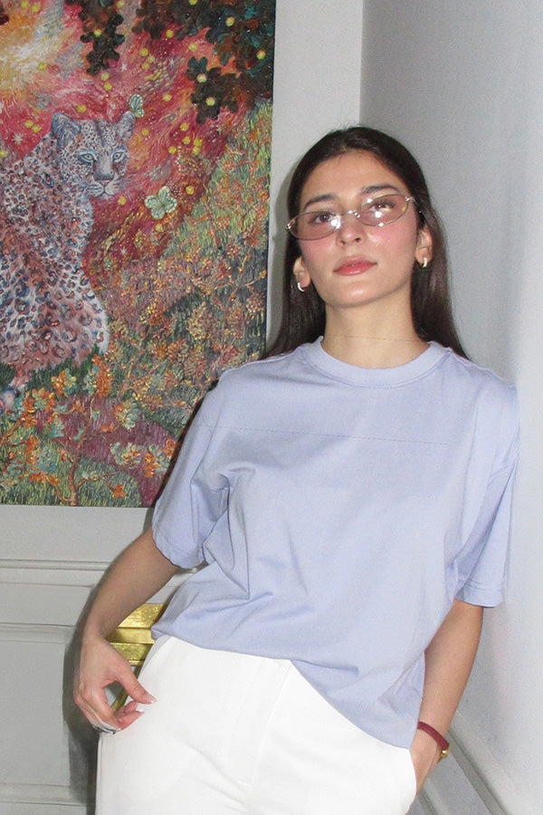 The Boyfriend Tee In Lilac Haze