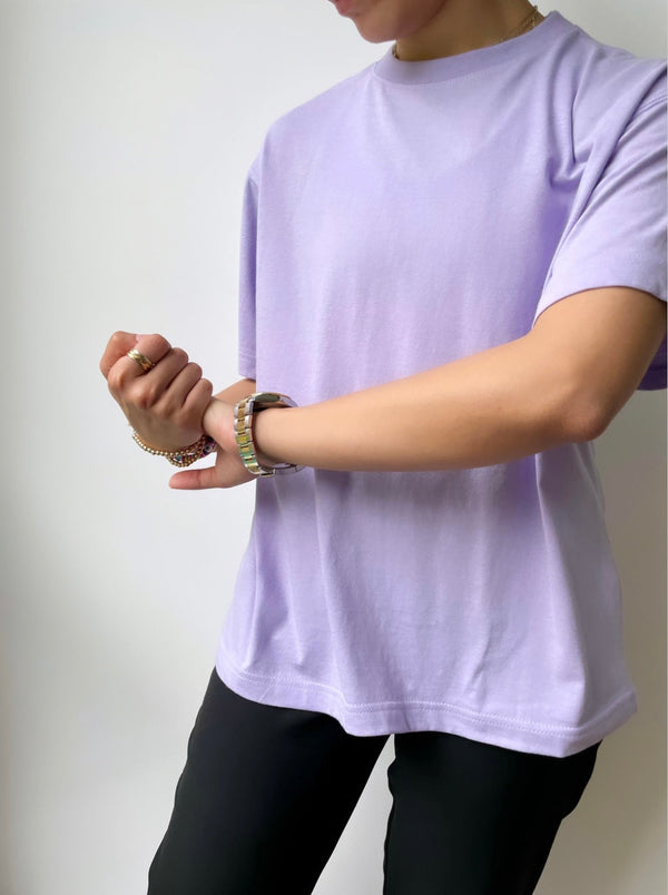 The Boyfriend Tee In Lilac