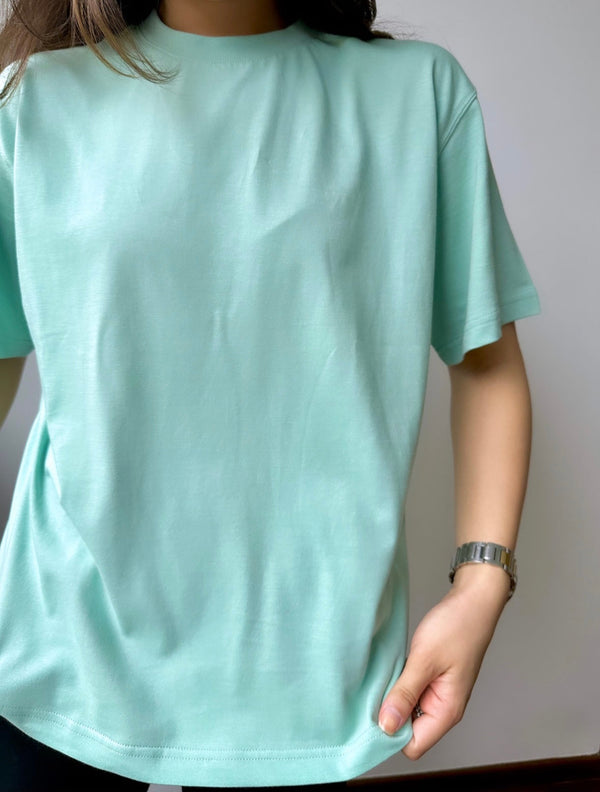 The Boyfriend Tee In Honeydew Green