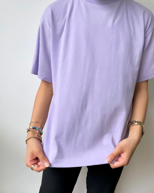 The Boyfriend Tee In Lilac