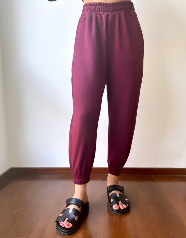 The Relaxed Jogger In Maroon