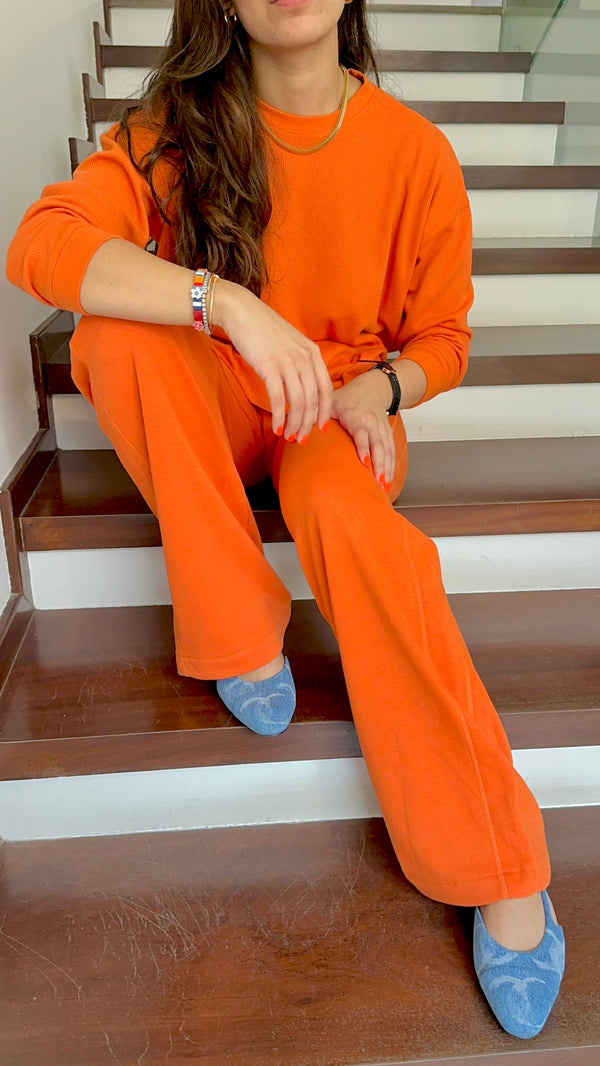 The Wide Leg Pant In Marmalade